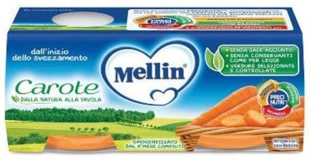 Mellin Omogeneizzato Carote 2x80 Gr