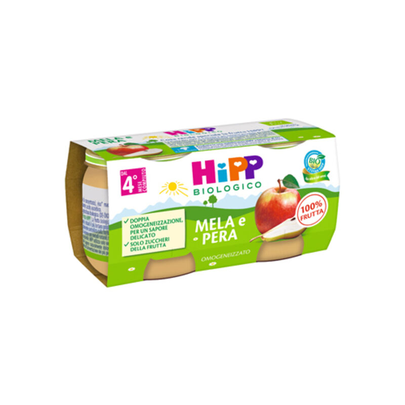 Hipp Omogeneizzato Mela/pera 2x80 Gr