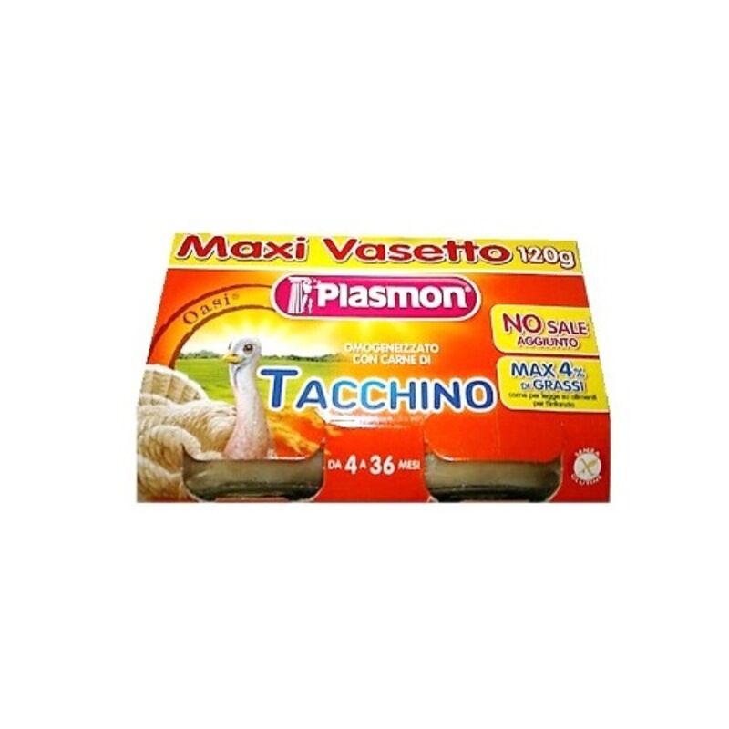 Plasmon Omogeneizzato Tacchino 2x120 Gr