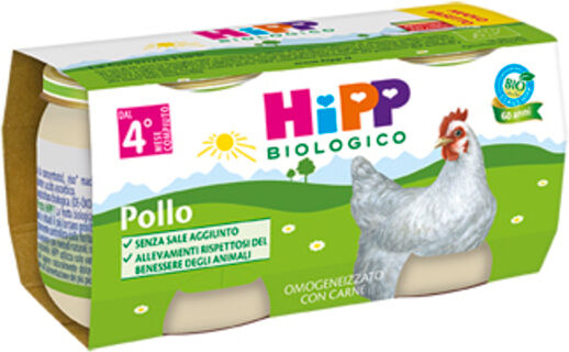 Hipp Bio Omogeneizzato Pollo 2x80 Gr