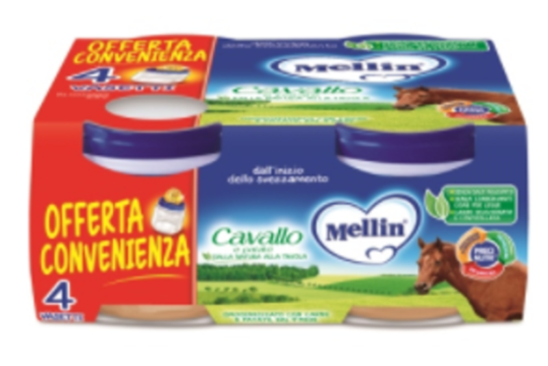 Mellin Omogeneizzato Cavallo 4x80 Gr