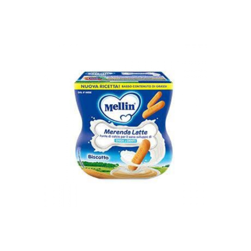 Mellin Merenda Latte Biscotto 2x100 Gr