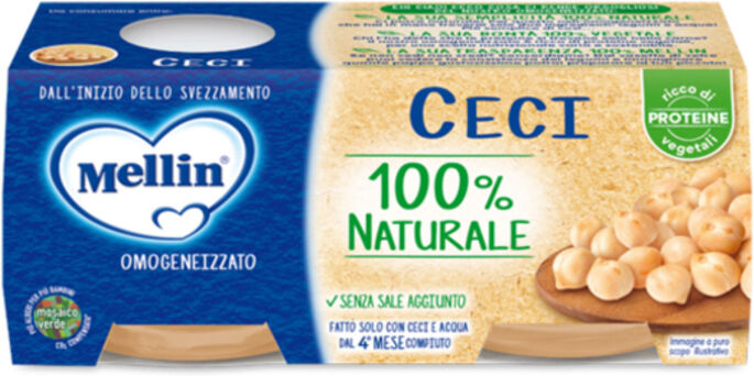 Mellin Omogeneizzato Ceci 2x80 Gr