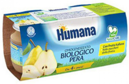 Humana Omog Pera Bio 4x100g