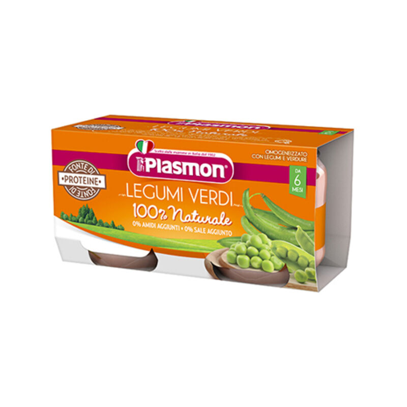 Plasmon Omogeneizzato Legumi Verdi 2x80 Gr