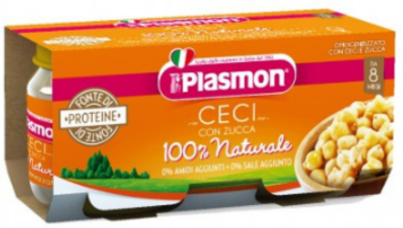 Plasmon Omogeneizzato Ceci/zucca 2x80 Gr