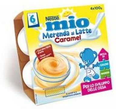 nestle Nestlé Mio Merenda Caramello 4x100 Gr