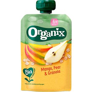 Organix fruktpuré med mango, pærer og granola fra 6 mnd. Ø - 100 g