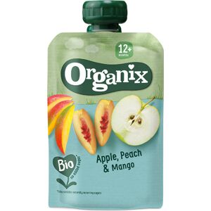 Organix fruktpuré med eple, fersken og mango fra 12 mnd. Ø - 100 g