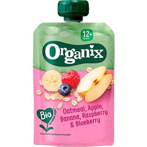 Organix havre med eple, banan, bringebær og blåbær fra 12 mnd. Ø - 100 g