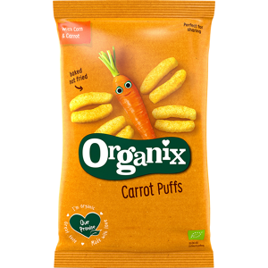 Organix Gulrot Puffs Sticks Øko - 30 g