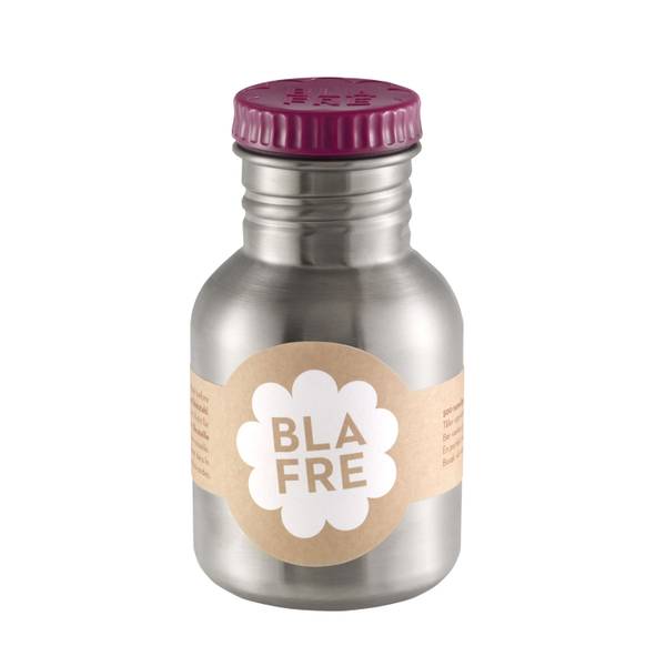 Blafre Stålflaske Til Barn 300 Ml. Plommerød