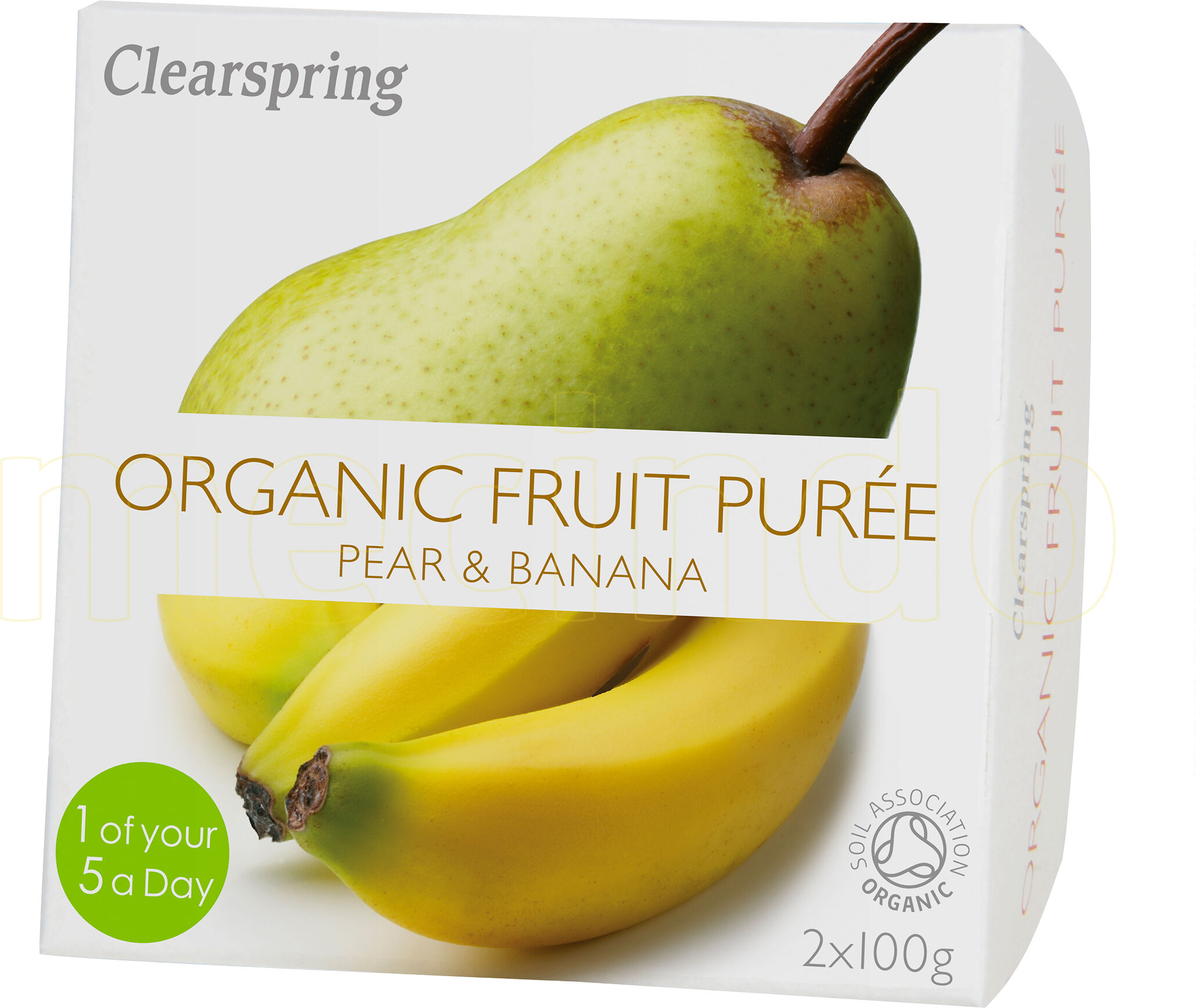 Clearspring Frugtpuré Banan, Pære Ø - 200 g