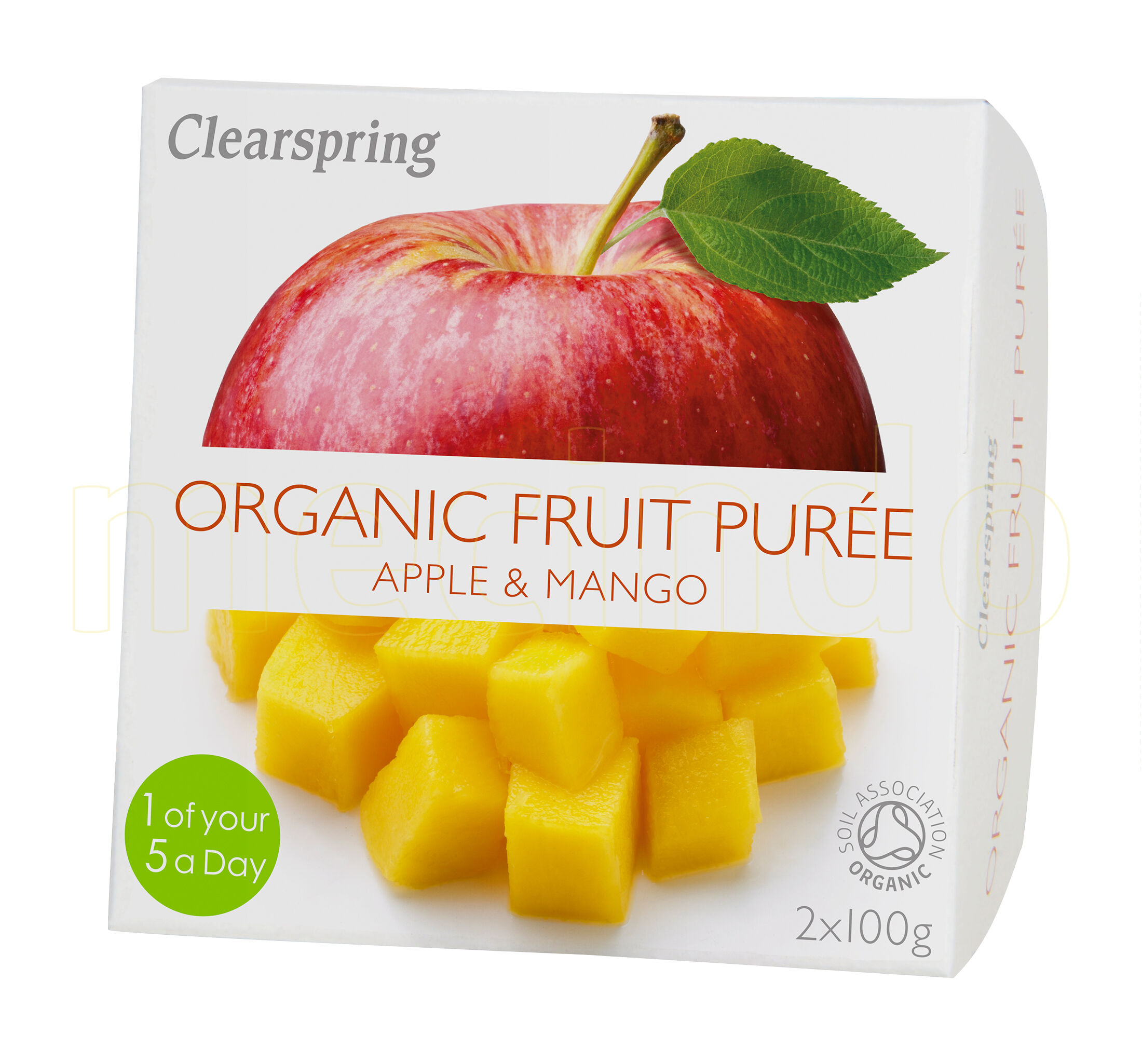 Clearspring Fruktpuré Eple & Mango - 2 Gram