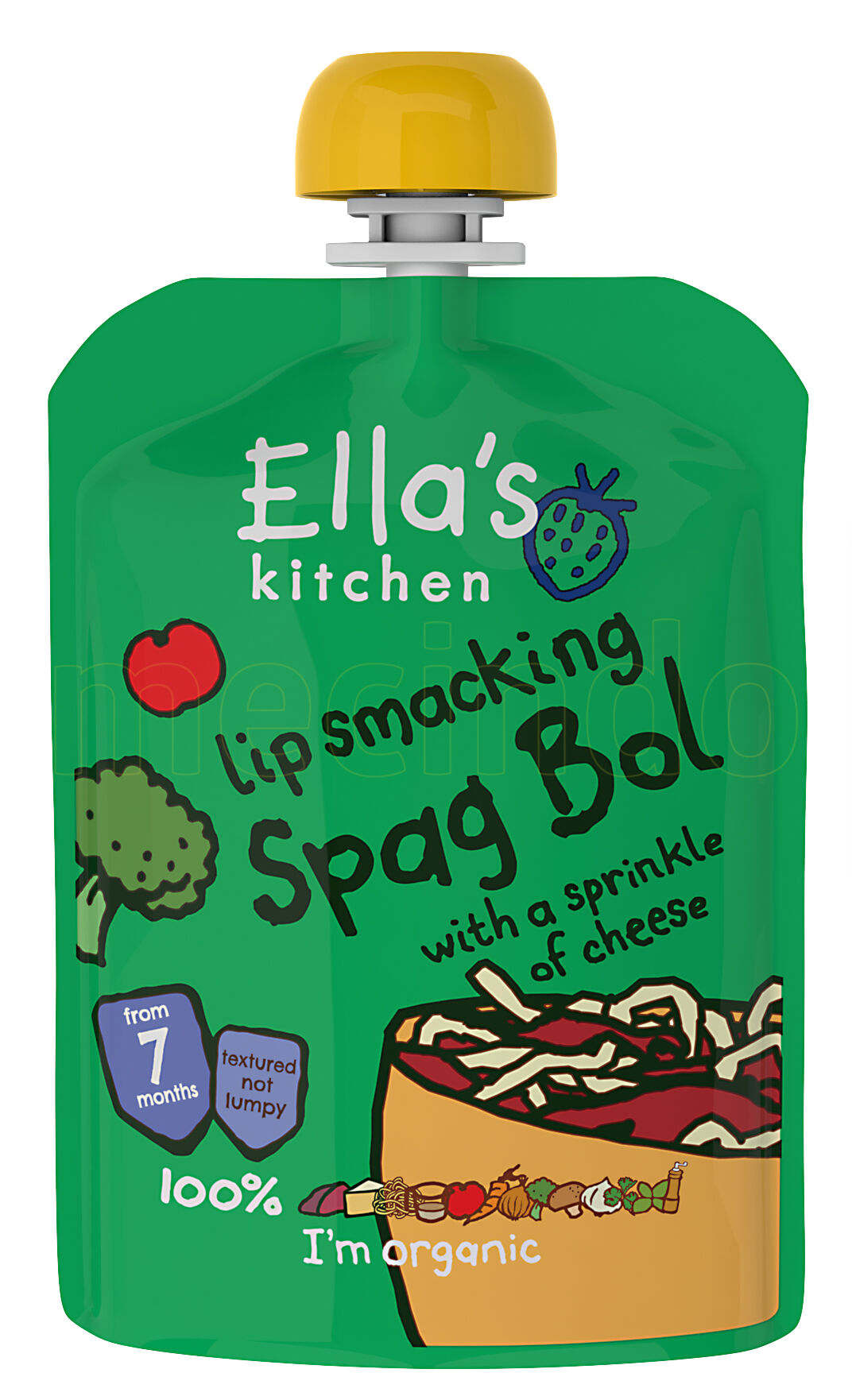 Ellas Kitchen Ella s Kitchen Lip Smacking Spag Bol With A Sprinkle Of Cheese 7 - 130 Gram
