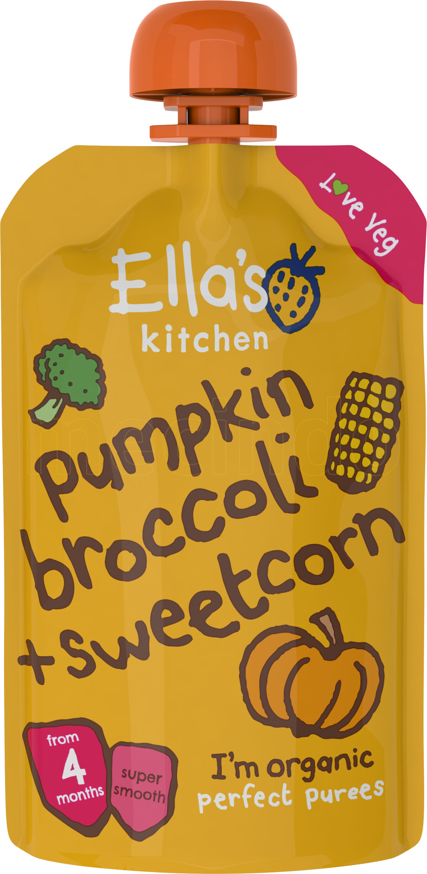 Ellas Kitchen Ella´s Kitchen Gresskar, Brokkoli & Mais Ø - 120 g