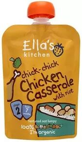 Ellas Kitchen Ella's Kitchen Chicken Casserole with Rice babymos, 7+ mdr. Ø -