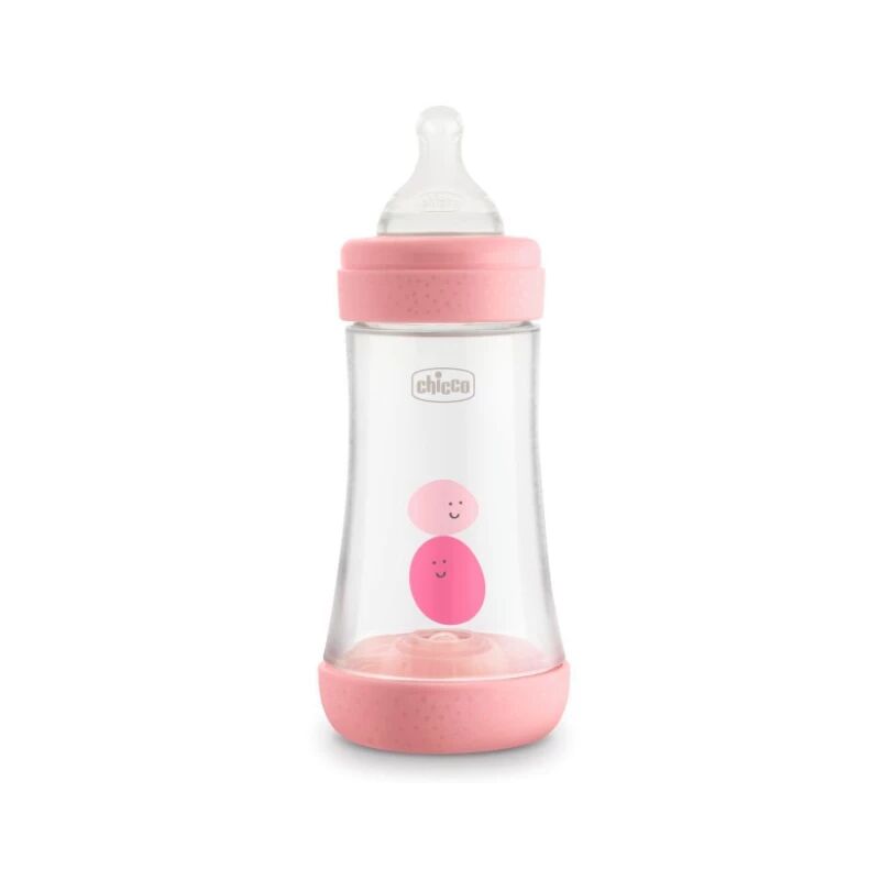 Chicco Biberão Perfect5 Fluxo Médio 2m+ 240ml Rosa