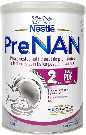 Nestlé Pré NAN Leite para Prematuros e Lactentes Desde o Nascimento Lata 400g