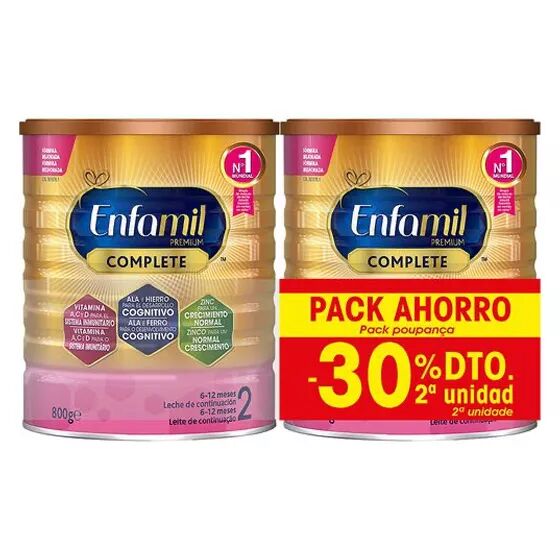 Enfamil Premium Complete 2 Pó 800g x2 Com 30% De Desconto