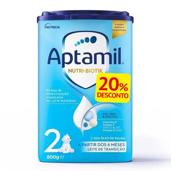 Milupa Aptamil 2 Pronutra-Advance Leite Em Pó De Transição 800g Com 20% Desconto