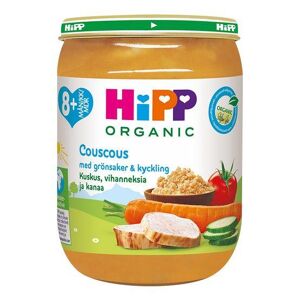 Hipp Couscous,Grönsaker & Kyckling 8m 190g