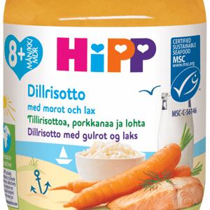 Hipp Dillrisotto Morot & Lax 8m 190 g