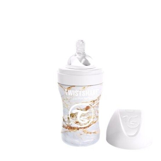 Twistshake Anti-Colic Stainless Steel 260 ml Marble White