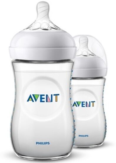 Philips Avent Natural Nappflaska Duo 1 mån+ 2x260 ml