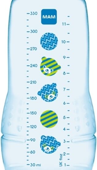 MAM Active Baby Nappflaska Blå 330 ml