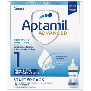 Aptamil ProFutura 1 First Baby Milk Formula Starter Pack From Birth 6x70ml