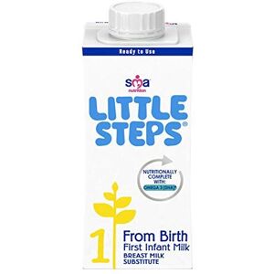 SMA LITTLE STEPS First Infant Baby Milk From Birth Ready to Drink 200ml Pack of 12