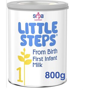 SMA LITTLE STEPS First Infant Baby Milk Powder, From Birth, 800g (Pack of 1)