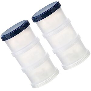 ERINGOGO Infant Food Case 2 Sets Box Container Three-Layer Case Essential Cereal Case Formula Milk Dispenser Carry Case White Suitcase Pack Pp Food Container