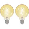 LUUMR Smart LED E27 G95 4,9W ZigBee Tuya Hue 2er-Set