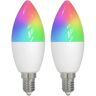 LUUMR Smart E14 4,9W CCT RGB ZigBee Tuya Hue 2er