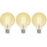 LUUMR Smart LED E27 G95 4,9W ZigBee Tuya Hue 3er-Set