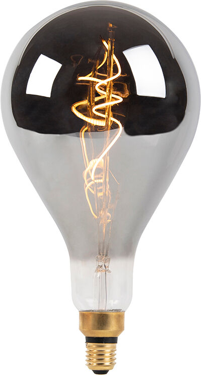 LUEDD Lampe à filament en spirale LED dimmable E27 A165 fumée 250 lm 2100K