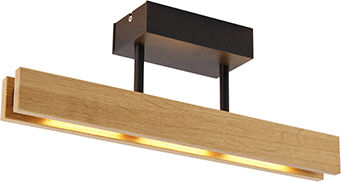 MTK Leuchten Plafonnier country bois avec LED - Holz