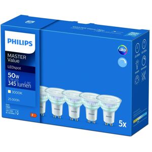 Philips LED-Leuchtmittel »Lampe MASTER L«, GU10, Warmweiss transparent