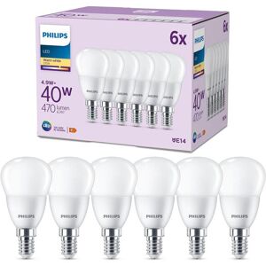 Philips LED-Leuchtmittel »(40W), 4.9W, E14, War«, E14, Warmweiss weiss