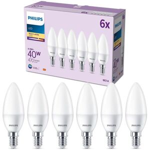 Philips LED-Leuchtmittel »(40W), 4.9W, E14, War«, E14, Warmweiss weiss