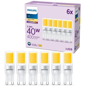 Philips LED-Leuchtmittel »(40W), 3.2W, G9, Warm«, G9, Warmweiss transparent Größe