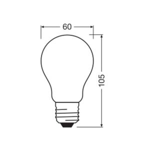 OSRAM LED Classic, matt, E27, 7,2 W, 1.521 lm, 4.000 K, A100