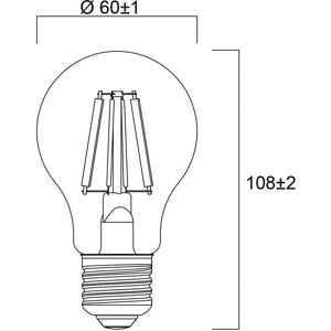 Sylvania E27 Filament LED-Lampe 2,3W 2.700K 485 lm