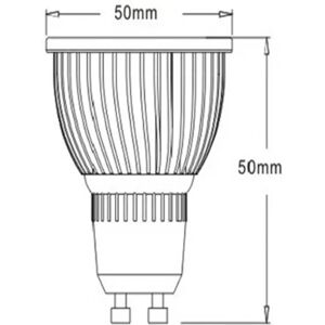 LINDBY Hochvolt LED-Reflektor GU10 5W 830 85° 3er-Set