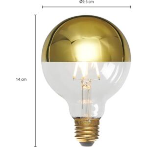 LUCANDE E27 3,8W LED-Kopfspiegellampe G95, 2700K gold 5er