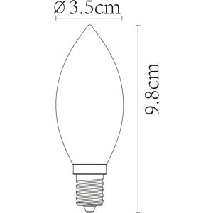 Lucide LED-Kerzenlampe E14 3W 2.200K dimmbar