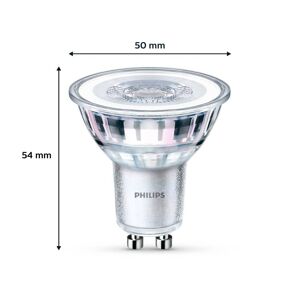Philips LED-Lampe GU10 4,6W 355lm 827 klar 36° 6er