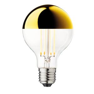 DESIGN BY US LED-Kopfspiegellampe Globe 80, gold, E27, 3,5 W, 2.700 K